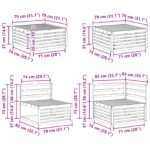 vidaXL Záhradná súprava gaučov 8 pcs Prírodná – Obrázok 13
