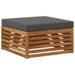 vidaXL Súpravy pohoviek s vankúšom 6 pcs Prírodná a antracitová – Obrázok 4