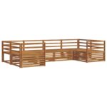 vidaXL Záhradná súprava gaučov 6 pcs Prírodná – Obrázok 2