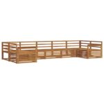 vidaXL Záhradná súprava gaučov 7 pcs Prírodná – Obrázok 2