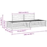 vidaXL Záhradná súprava gaučov Prírodná 203,5 x 83 x 73 cm – Obrázok 9