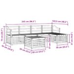 vidaXL Záhradná súprava gaučov 6 pcs Prírodná – Obrázok 10