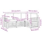 vidaXL Súpravy pohoviek s vankúšom 4 pcs Prírodná a antracitová – Obrázok 9