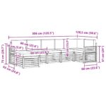 vidaXL Sada rohových gaučov s vankúšom 7 pcs Prírodná a antracitová – Obrázok 10