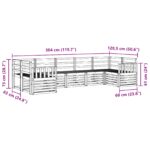 vidaXL Sada rohových gaučov 7 pcs Prírodná – Obrázok 8