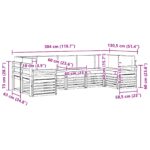 vidaXL Sada rohových gaučov s vankúšom 7 pcs Prírodná a béžová – Obrázok 9