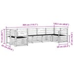 vidaXL Sada rohových gaučov 7 pcs Prírodná – Obrázok 8