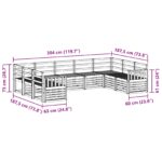 vidaXL Sada rohových gaučov 9 pcs Prírodná – Obrázok 8