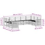 vidaXL Sada rohových gaučov 9 pcs Prírodná – Obrázok 8