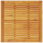 vidaXL Záhradný jedálenský set 5 pcs Hnedá Pevné akáciové drevo – Obrázok 10