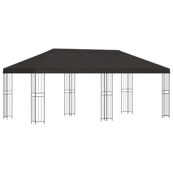 vidaXL Altánok so stenami 6 x 3 m Antracitová Polyester a oceľ 190 – Obrázok 2