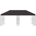 vidaXL Altánok so stenami 6 x 3 m Antracitová Polyester a oceľ 190 – Obrázok 3