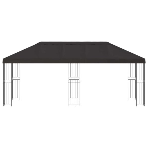 vidaXL Altánok so stenami 6 x 3 m Antracitová Polyester a oceľ 190 – Obrázok 3