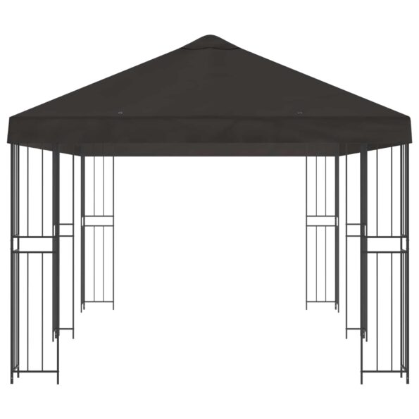 vidaXL Altánok so stenami 6 x 3 m Antracitová Polyester a oceľ 190 – Obrázok 4