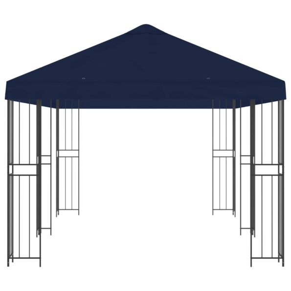 vidaXL Altánok so stenami 6 x 3 m Modrá Polyester a oceľ 190 – Obrázok 4