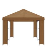 vidaXL Záhradný altánok 6 x 3 m Béžová Polyester a oceľ 190 – Obrázok 4