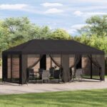 vidaXL Záhradný altánok 6 x 3 m Antracitová Polyester a oceľ 190
