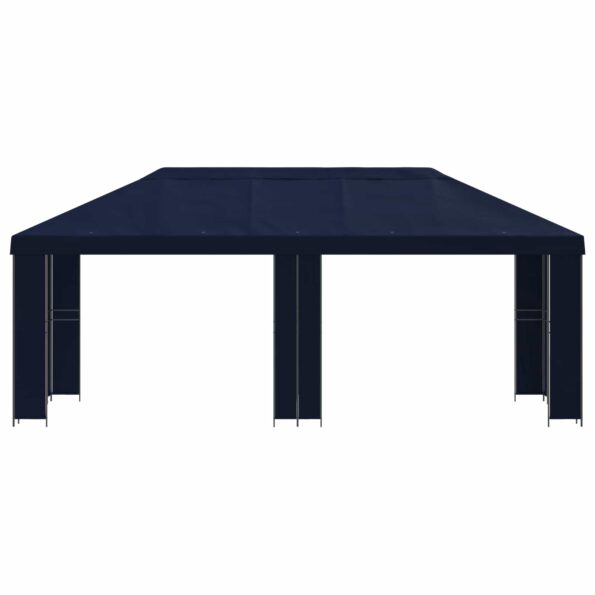 vidaXL Záhradný altánok 6 x 3 m Modrá Polyester a oceľ 190 – Obrázok 3