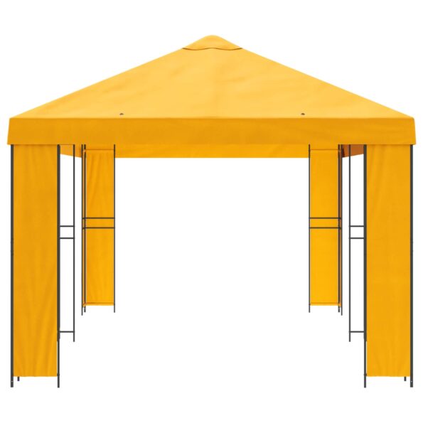 vidaXL Záhradný altánok 6 x 3 m Žltá Polyester a oceľ 190 – Obrázok 4