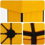 vidaXL Záhradný altánok 6 x 3 m Žltá Polyester a oceľ 190 – Obrázok 5