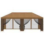 vidaXL Altánok so stenami 6 x 3 m Béžová Polyester a oceľ 190 – Obrázok 3