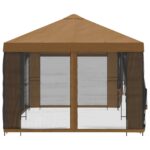 vidaXL Altánok so stenami 6 x 3 m Béžová Polyester a oceľ 190 – Obrázok 4