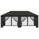 vidaXL Altánok so stenami 6 x 3 m Antracitová Polyester a oceľ 190 – Obrázok 3