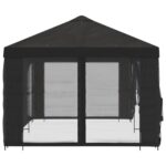 vidaXL Altánok so stenami 6 x 3 m Antracitová Polyester a oceľ 190 – Obrázok 4