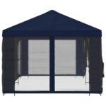 vidaXL Altánok so stenami 6 x 3 m Modrá Polyester a oceľ 190 – Obrázok 4