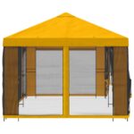vidaXL Altánok so stenami 6 x 3 m Žltá Polyester a oceľ 190 – Obrázok 4