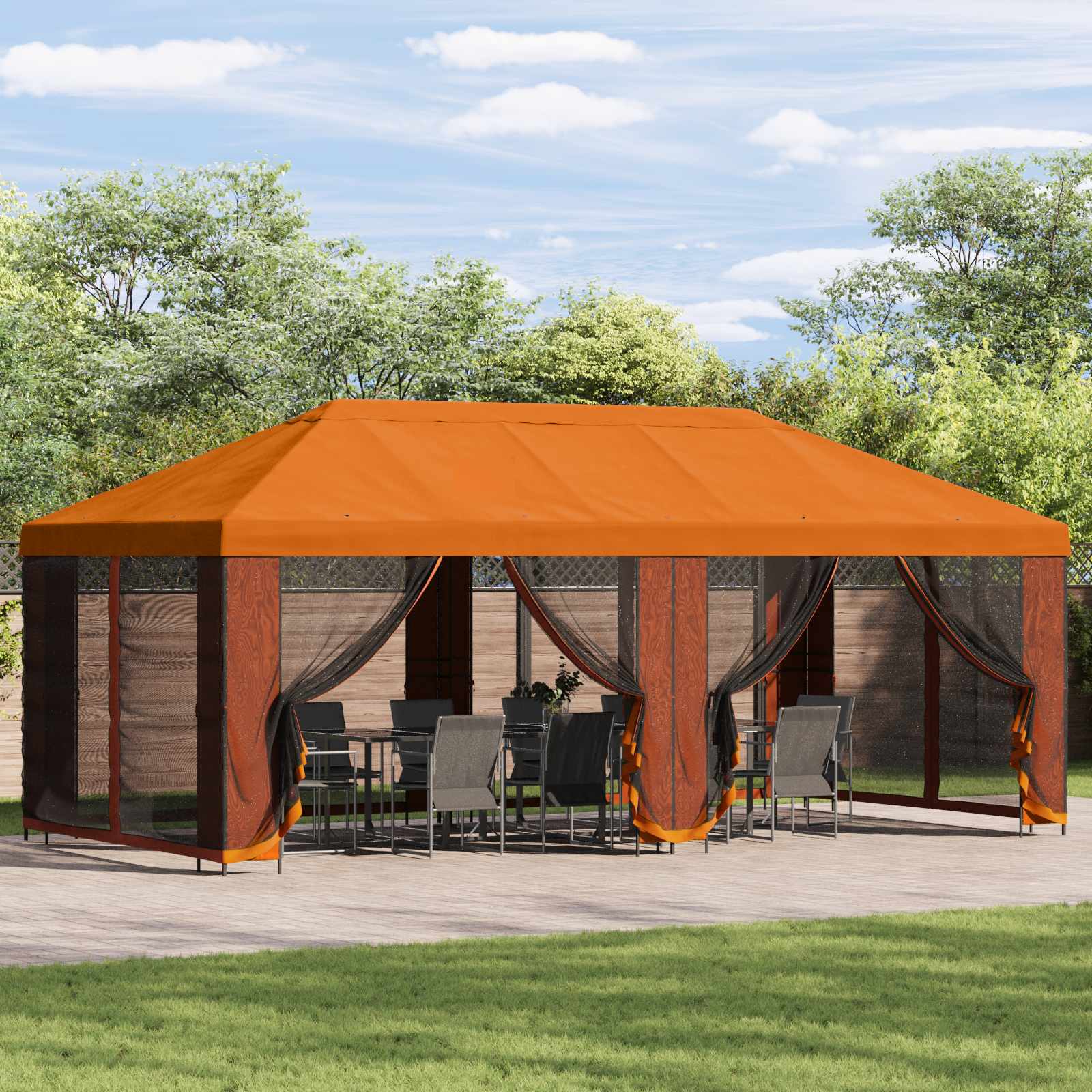 3376027_1.jpg vidaXL Altánok so stenami 6 x 3 m Oranžová Polyester a oceľ 190 – Obrázok 1