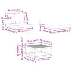 vidaXL Záhradná súprava gaučov s vankúšom 6 pcs Prírodná a béžová – Obrázok 11