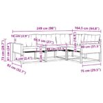 vidaXL Záhradná súprava gaučov s vankúšom 4 pcs Prírodná a krémová – Obrázok 8