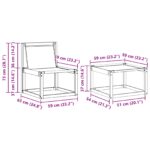 vidaXL Záhradná súprava gaučov s vankúšom 6 pcs Prírodná a čierna – Obrázok 9