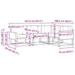 vidaXL Záhradná súprava gaučov s vankúšom 4 pcs Prírodná a antracitová – Obrázok 7
