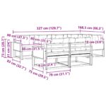 vidaXL Záhradná súprava gaučov s vankúšom 7 pcs Prírodná a béžová – Obrázok 7