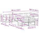 vidaXL Záhradná súprava gaučov 8 pcs Prírodná a krémová – Obrázok 8