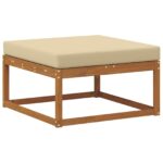 vidaXL Záhradná súprava gaučov s vankúšom 7 pcs Prírodná a béžová – Obrázok 5