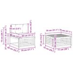 vidaXL Záhradná súprava gaučov s vankúšom 5 pcs Prírodná a svetlosivá – Obrázok 7