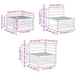 vidaXL Záhradná súprava gaučov 7 pcs Prírodná Pevné akáciové drevo – Obrázok 9