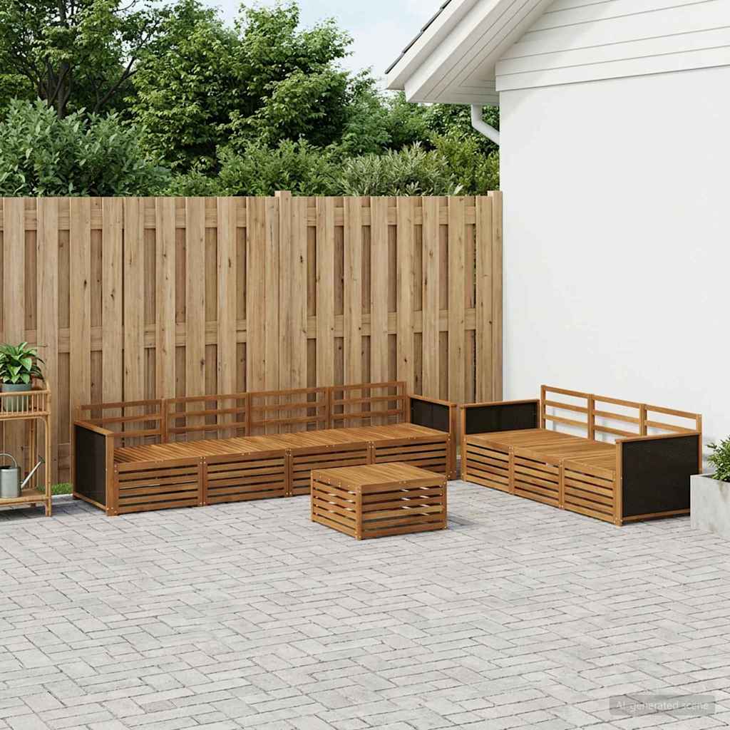 3383102_1.jpg vidaXL Záhradná súprava gaučov 8 pcs Prírodná 79 x 79 x 37 cm – Obrázok 1