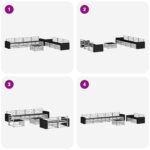 vidaXL Záhradná súprava gaučov 8 pcs Prírodná 79 x 79 x 37 cm – Obrázok 7