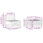 vidaXL Záhradná súprava gaučov 5 pcs Prírodná Pevné akáciové drevo – Obrázok 8