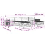 vidaXL Záhradná súprava gaučov 6 pcs Prírodná 79 x 79 x 37 cm – Obrázok 8