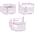 vidaXL Záhradná súprava gaučov 6 pcs Prírodná a krémová – Obrázok 8