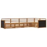 vidaXL Záhradná súprava gaučov 5 pcs Prírodná 323 x 164,5 x 73 cm – Obrázok 2