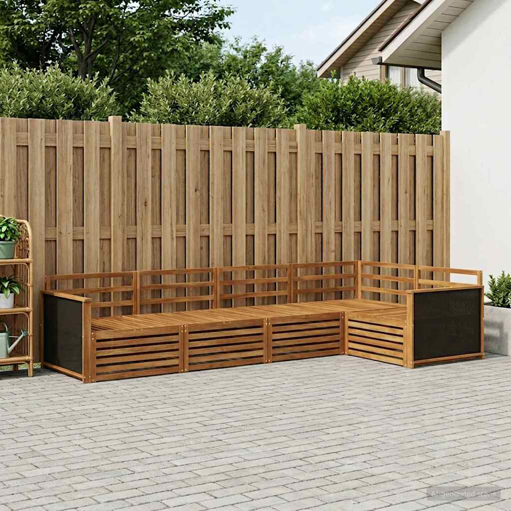 3383402_1.jpg vidaXL Záhradná súprava gaučov 6 pcs Prírodná 406 x 168,5 x 73 cm – Obrázok 1