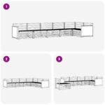 vidaXL Záhradná súprava gaučov 6 pcs Prírodná 406 x 168,5 x 73 cm – Obrázok 6