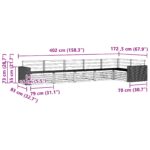 vidaXL Záhradná súprava gaučov 6 pcs Prírodná 402 x 172,5 x 73 cm – Obrázok 7