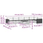vidaXL Záhradná súprava gaučov 7 pcs Prírodná 79 x 79 x 37 cm – Obrázok 9